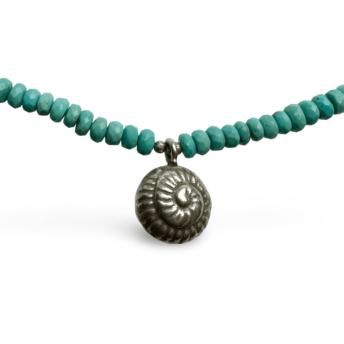 Türkis - Kette mit Silber - Anhänger - Atelier Tibet