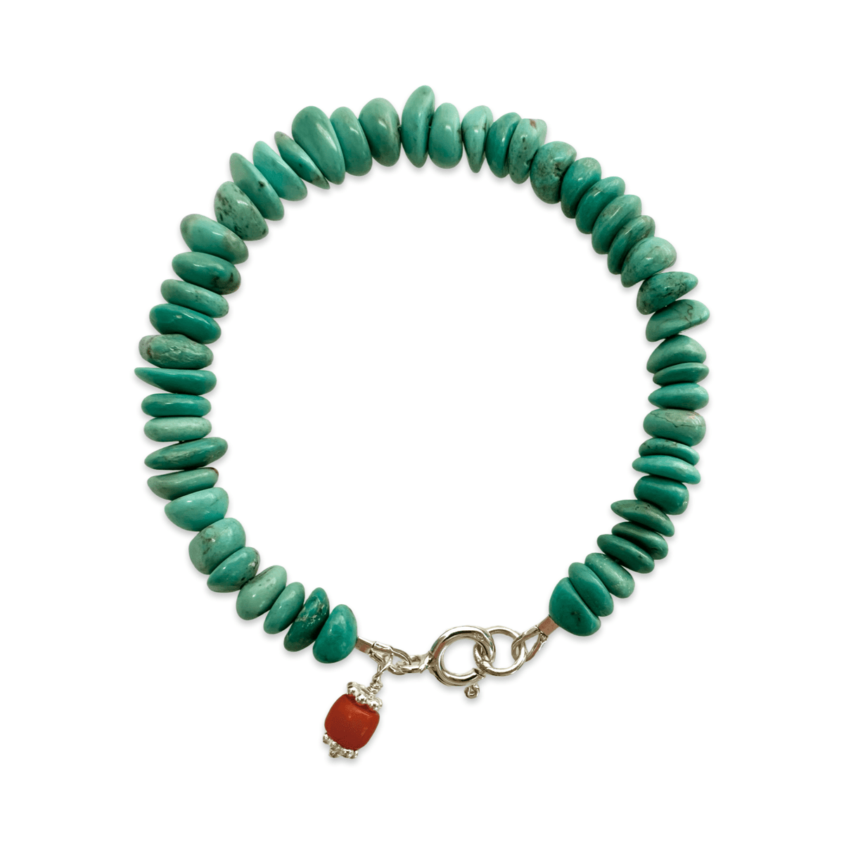 Türkis Mala - Armband mit Koralle - Atelier Tibet