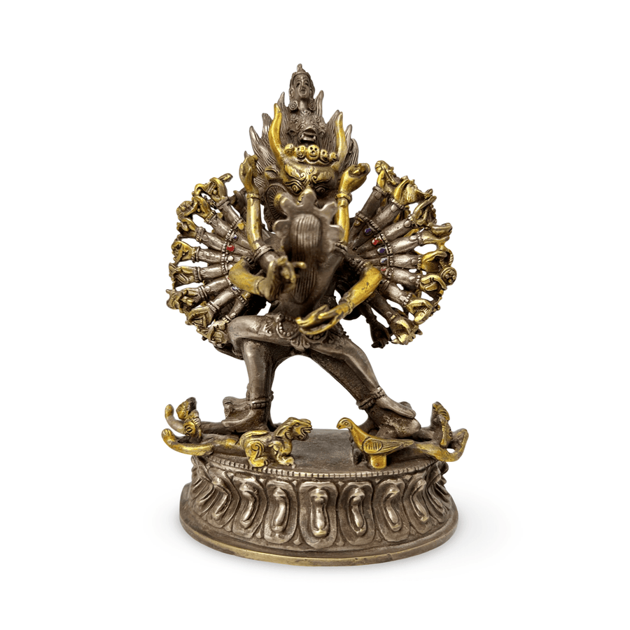 Vajrabhairava (Yamāntaka) – Silber, teilvergoldet - Atelier Tibet