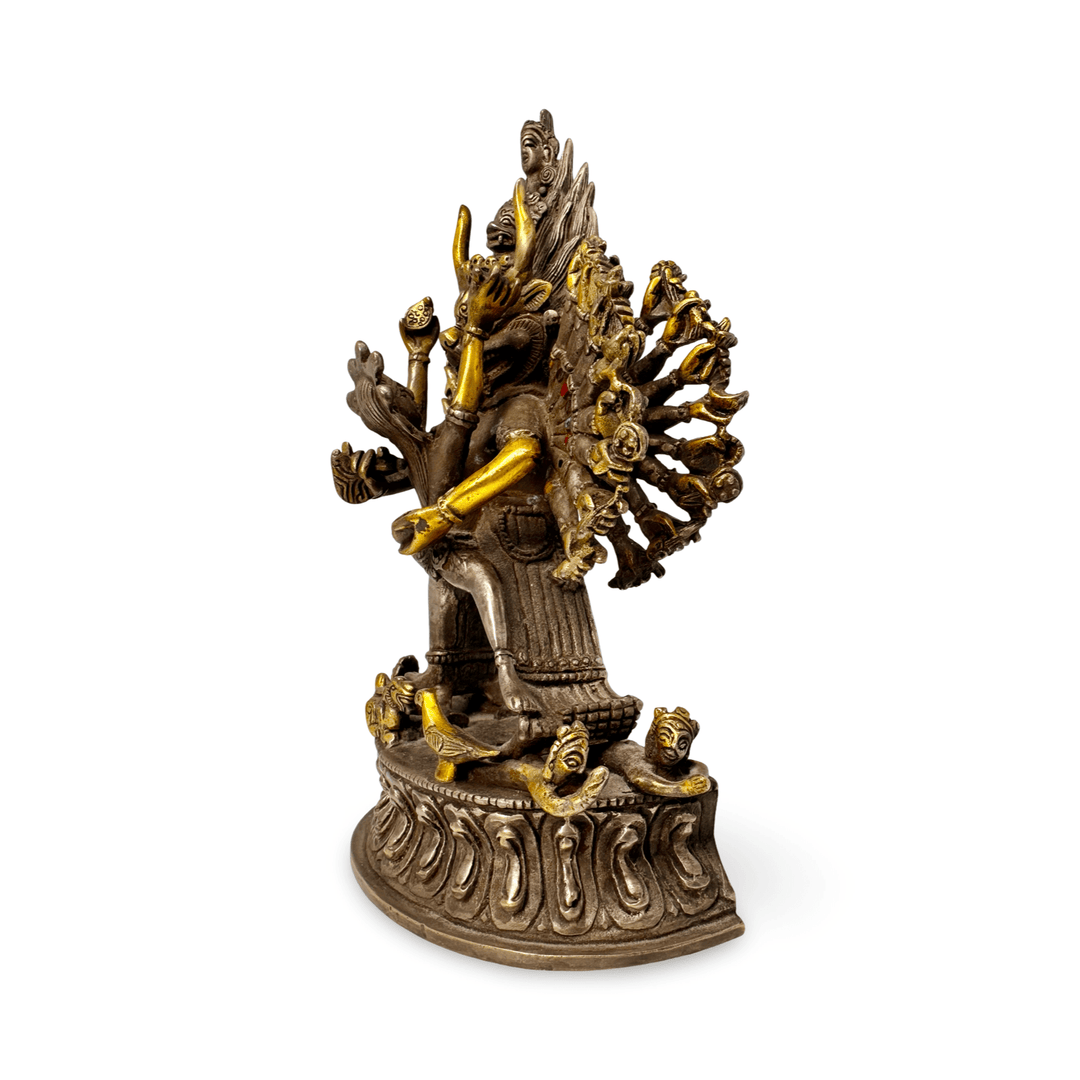 Vajrabhairava (Yamāntaka) – Silber, teilvergoldet - Atelier Tibet