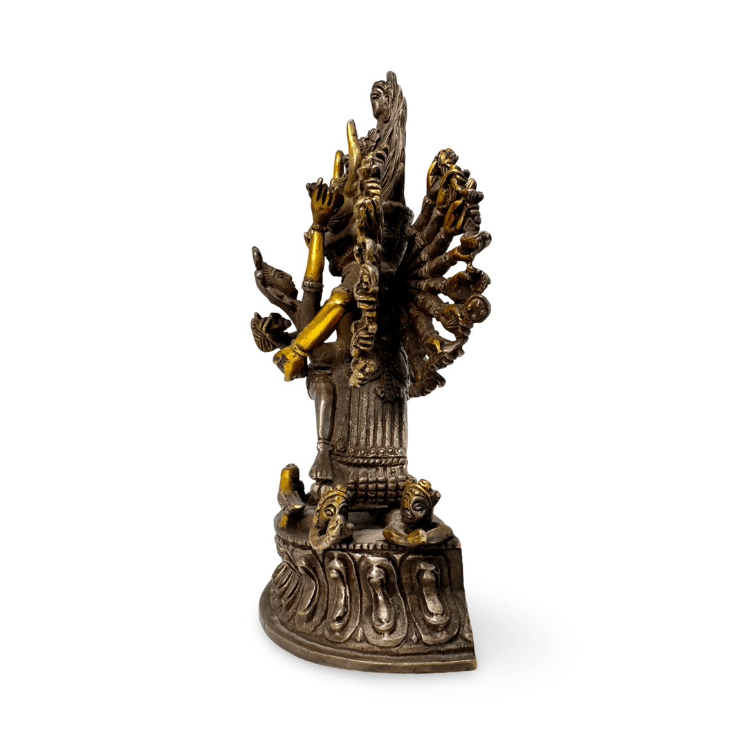Vajrabhairava (Yamāntaka) – Silber, teilvergoldet - Atelier Tibet