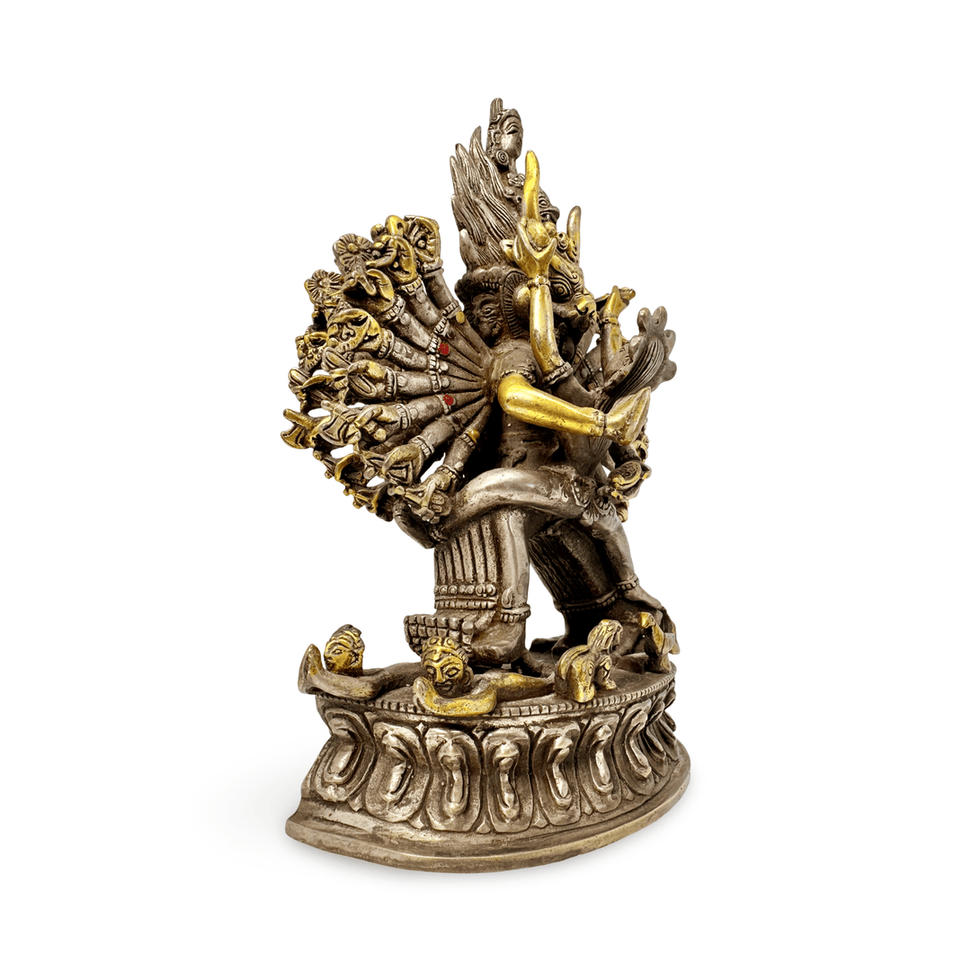 Vajrabhairava (Yamāntaka) – Silber, teilvergoldet - Atelier Tibet