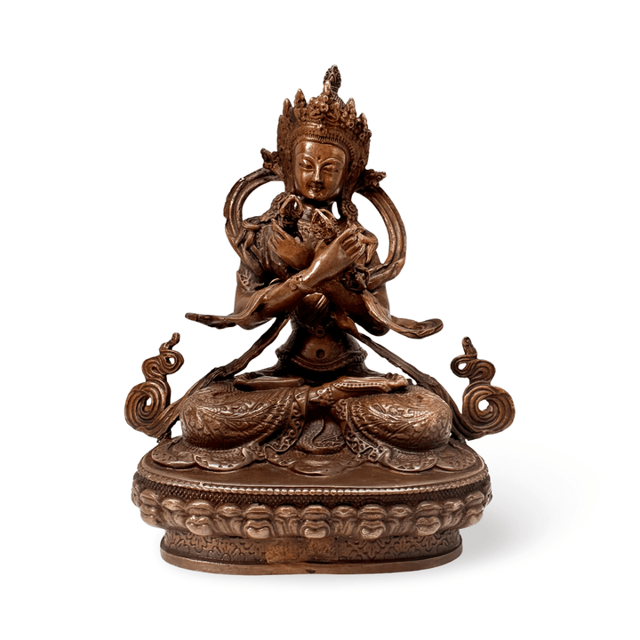 Vajrasattva Buddha Klein-Statue aus Kupfer - Atelier Tibet