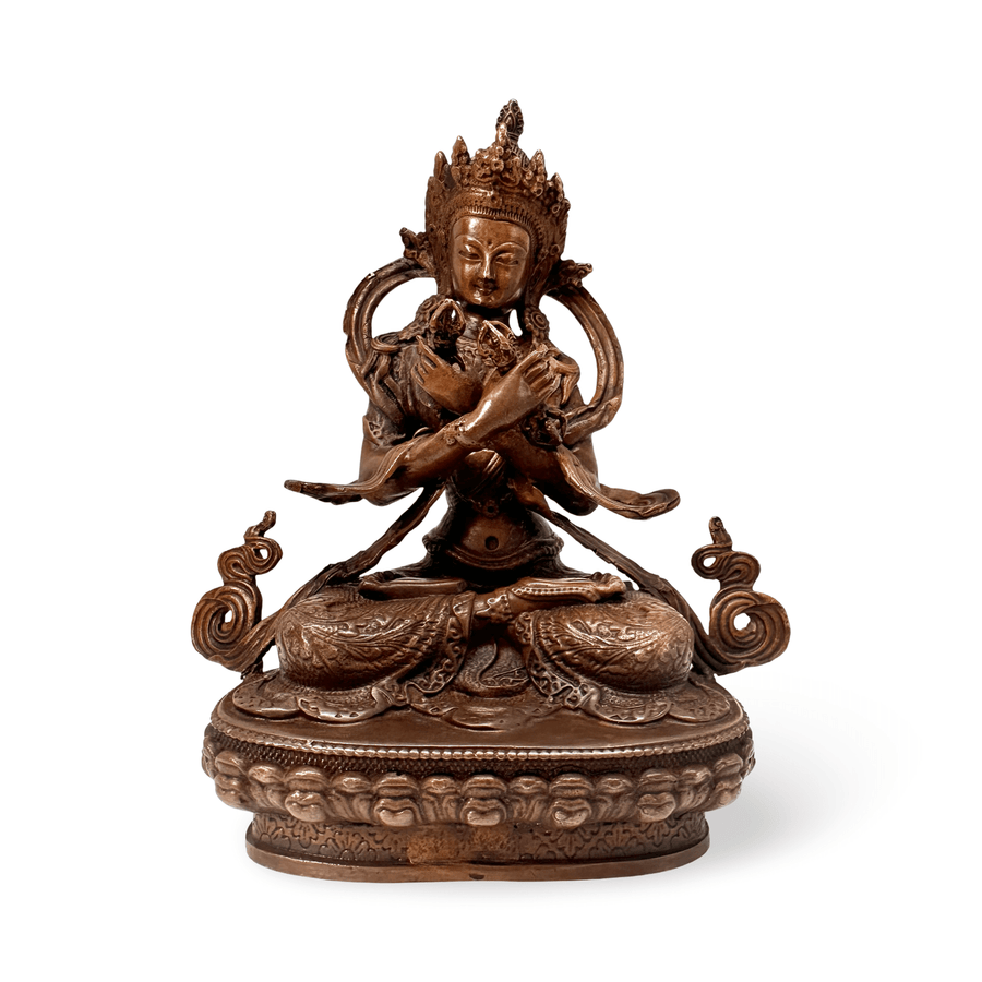 Vajrasattva Buddha Klein-Statue aus Kupfer - Atelier Tibet