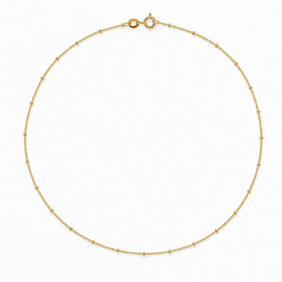 Vergoldete Halskette mit Kugeldesign, ⌀ 1 mm, verschiedene Längen - Atelier Tibet