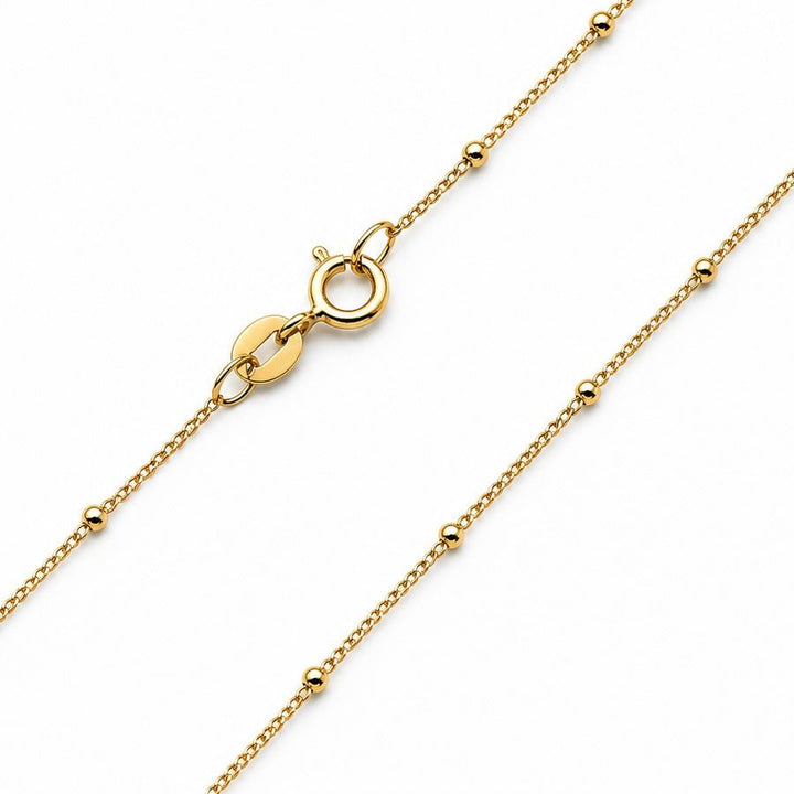 Vergoldete Halskette mit Kugeldesign, ⌀ 1 mm, verschiedene Längen - Atelier Tibet