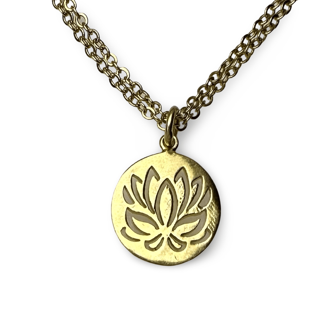Vergoldeter Lotus - Anhänger - Atelier Tibet