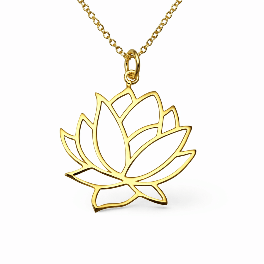 Vergoldeter Lotusblüten - Anhänger - Atelier Tibet