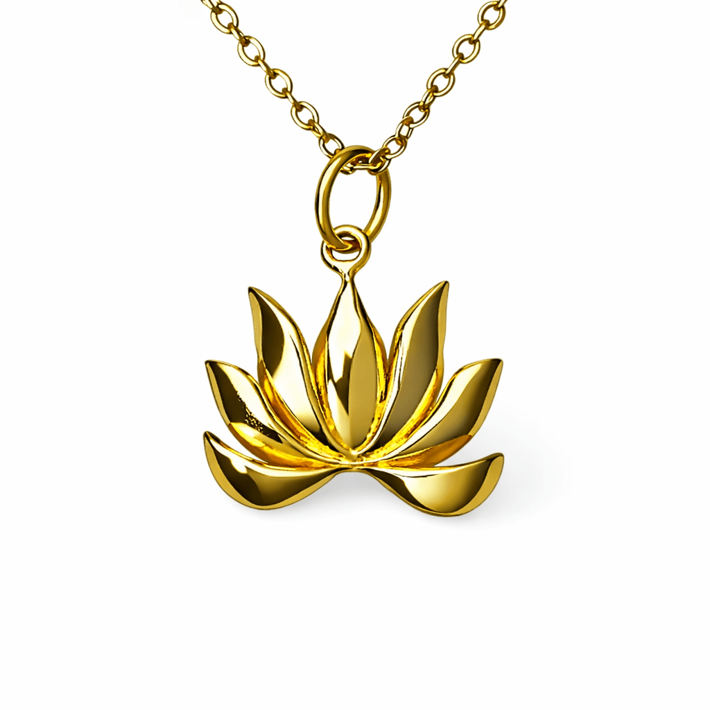 Vergoldeter Lotusblüten - Anhänger - Atelier Tibet