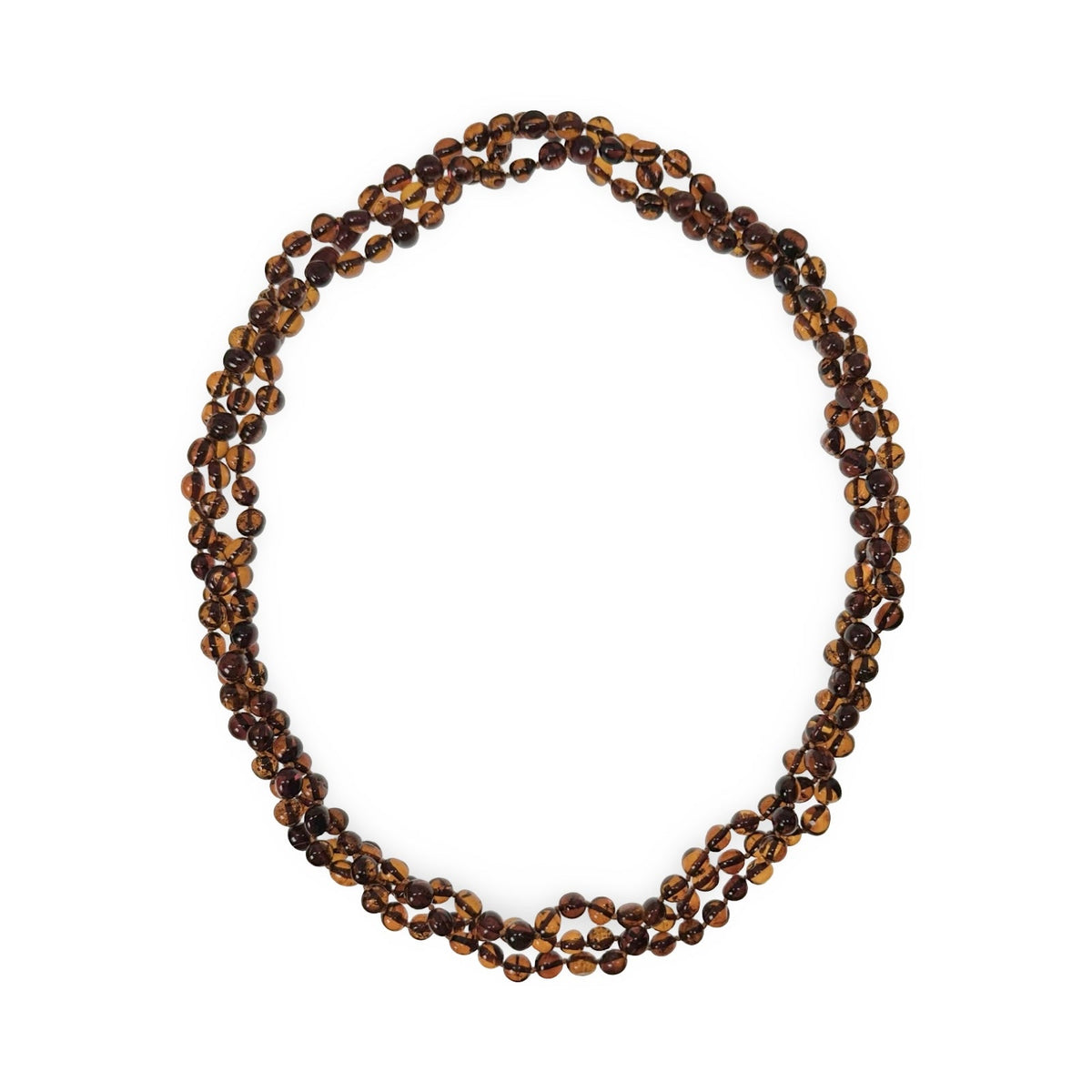 Vielseitige, sehr lange Bernstein - Kette - Atelier Tibet