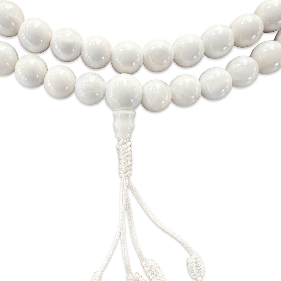 Weisse Conch Muschel Mala - Atelier Tibet