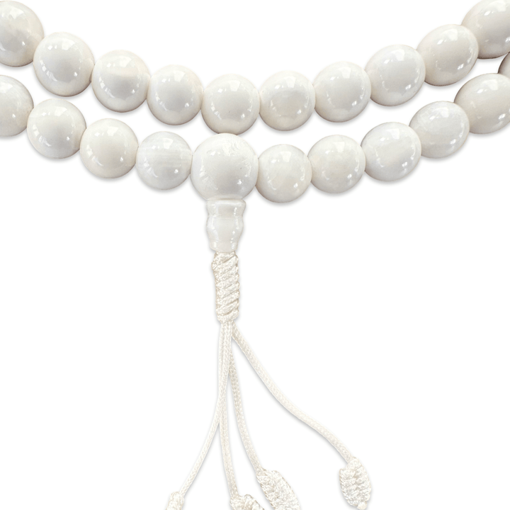 Weisse Conch Muschel Mala - Atelier Tibet