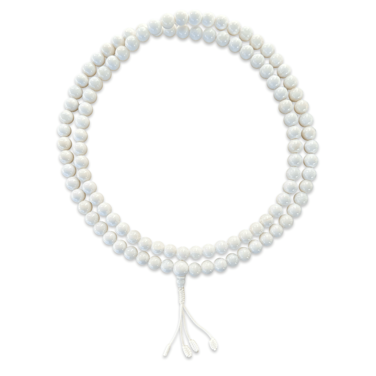 Weisse Conch Muschel Mala - Atelier Tibet