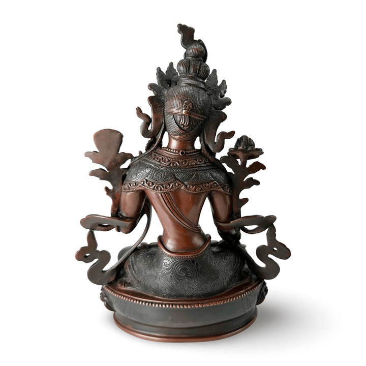 Weisse Tara Kupferstatue - Atelier Tibet
