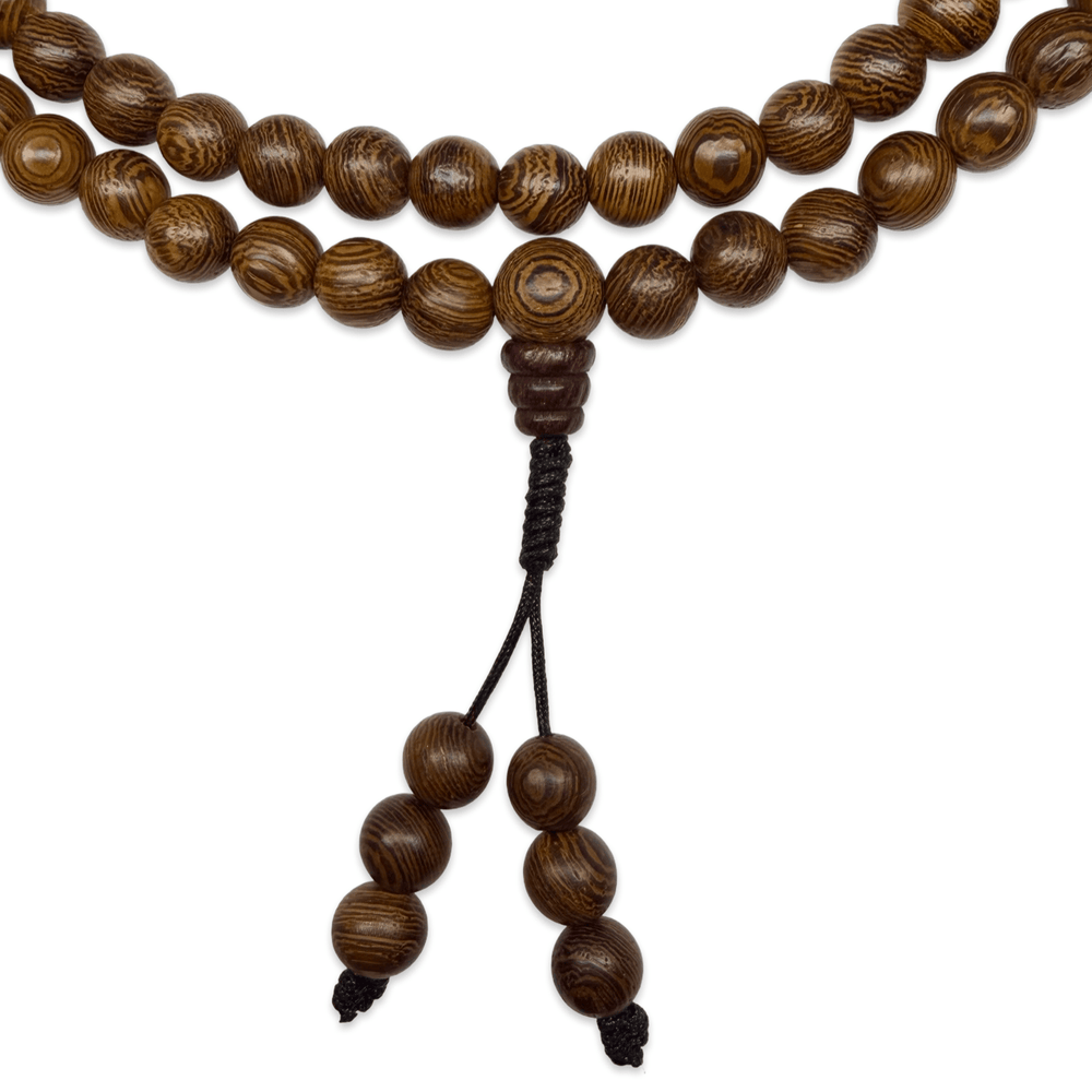 Wenge Holz Mala Gebetskette - Atelier Tibet