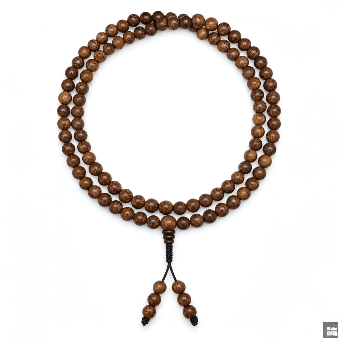 Wenge Holz Mala Gebetskette - Atelier Tibet