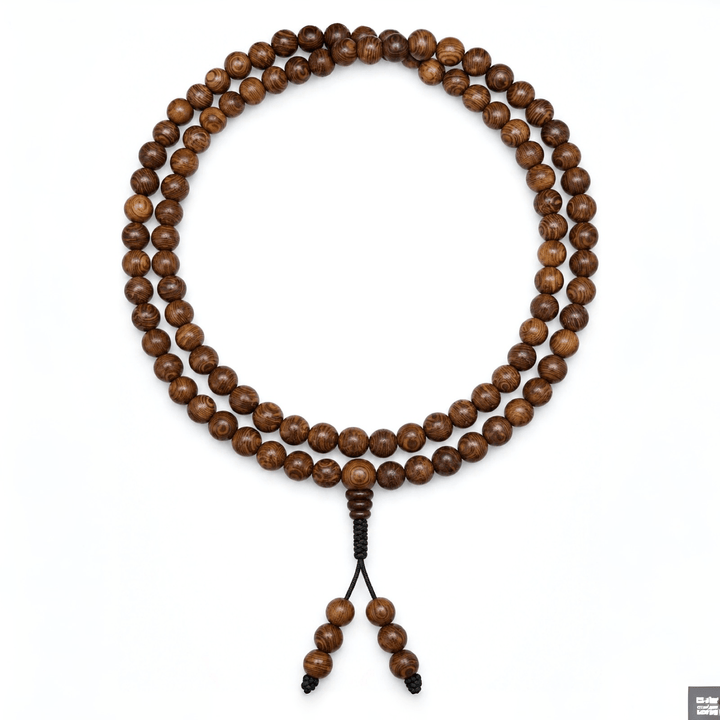 Wenge Holz Mala Gebetskette - Atelier Tibet