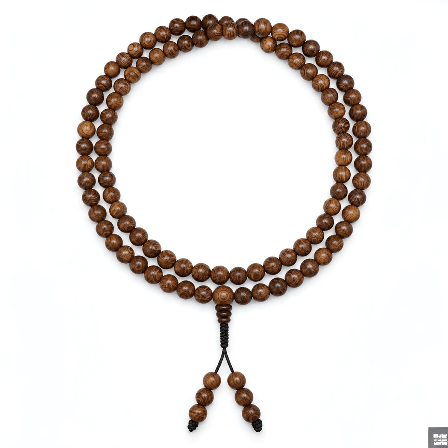 Wenge Holz Mala Gebetskette - Atelier Tibet
