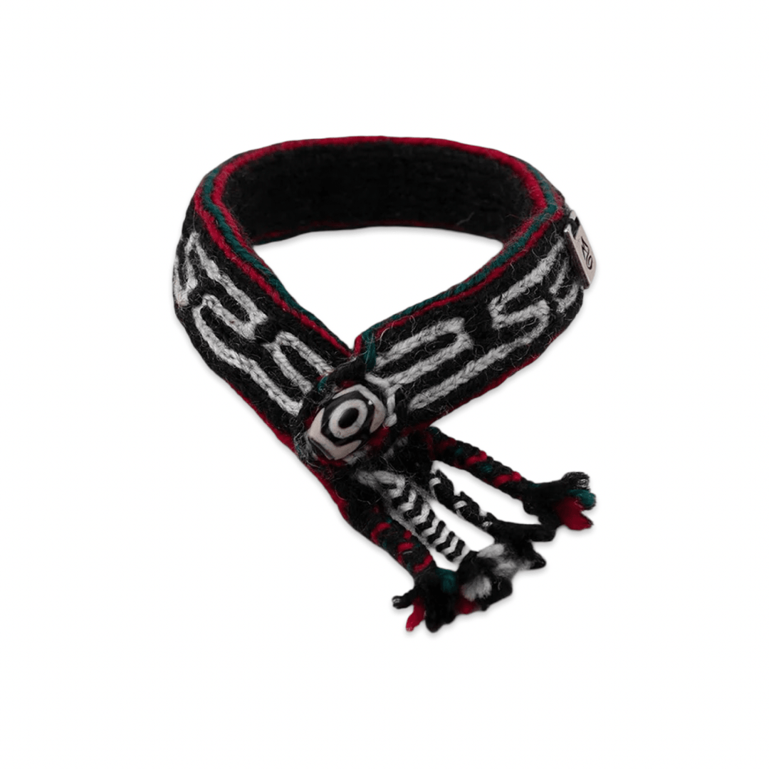 Wollarmband «Dzi», handgewebt in Tibet · CHARU × Tsoten - Atelier Tibet