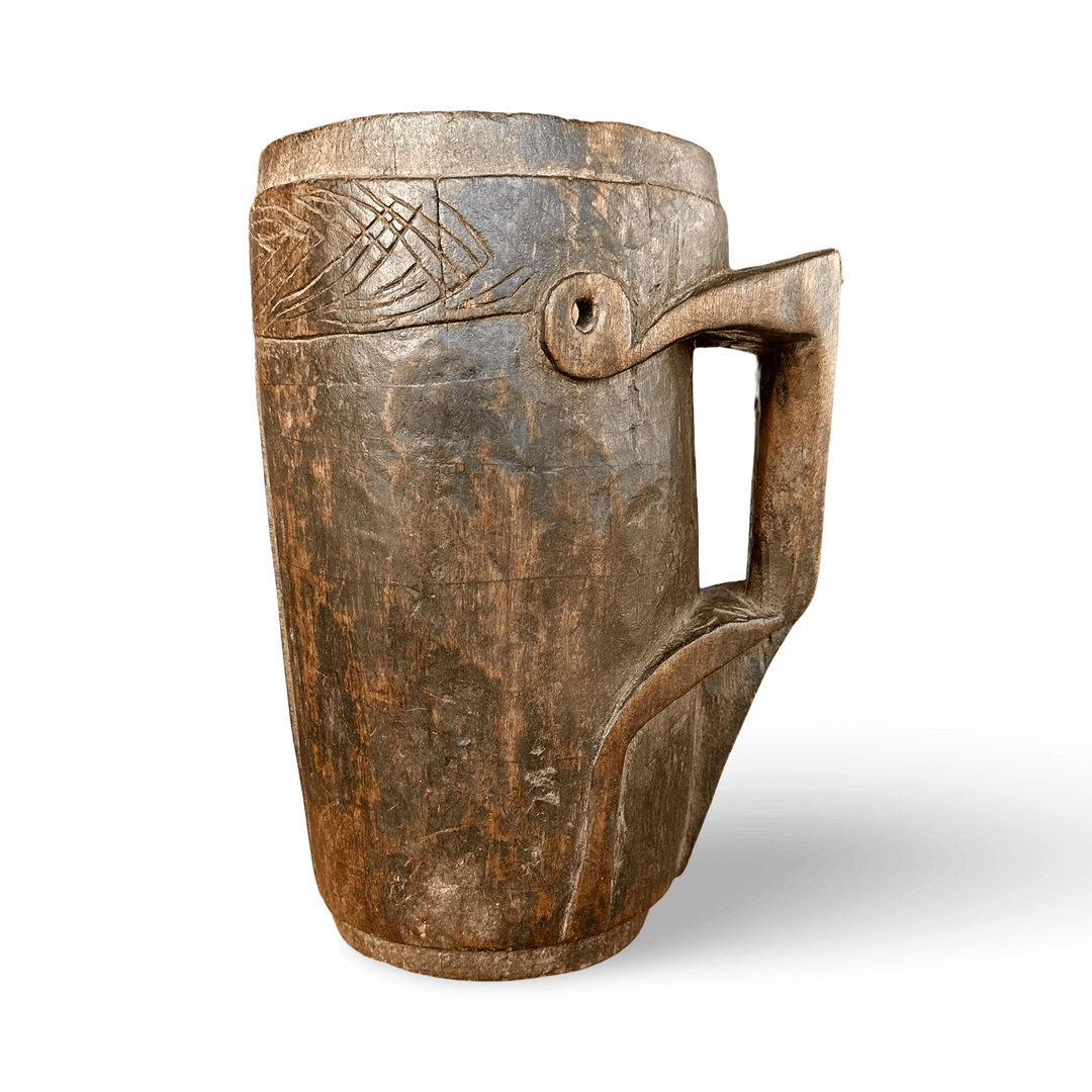 Yak - Milchgefäss mit zoomorphem Henkel - Atelier Tibet