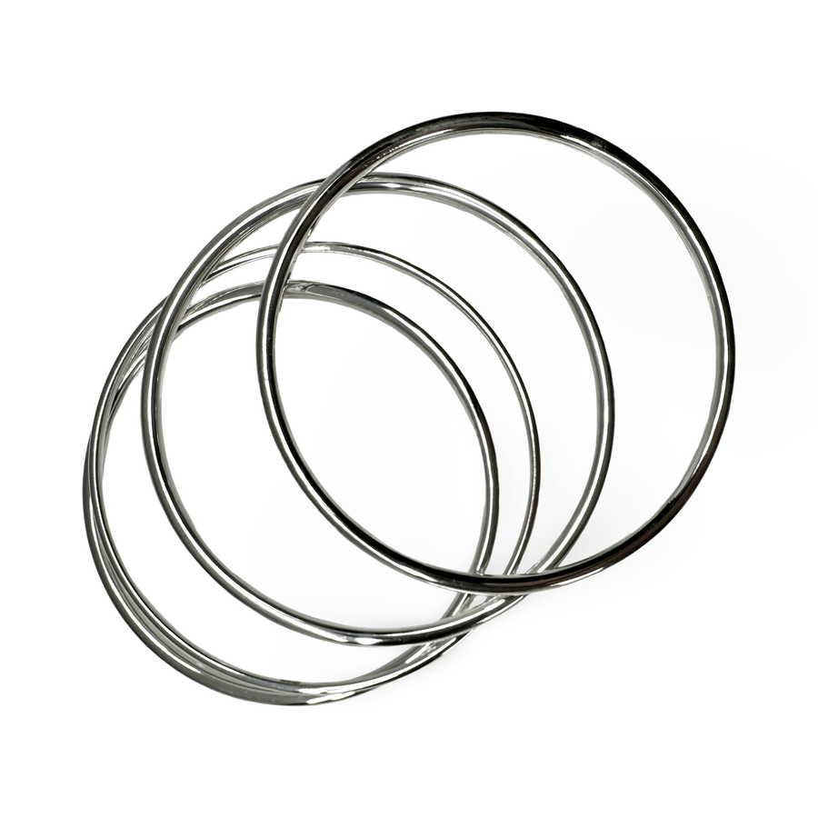 Zeitlose, elegante Armreifen aus Silber - Atelier Tibet