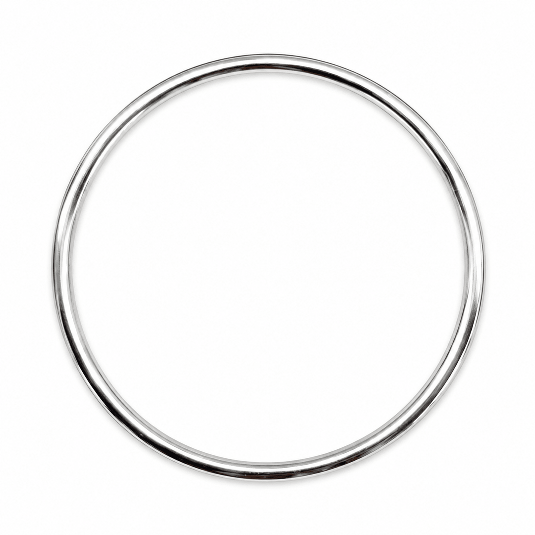 Zeitloser, leichter Armreif aus Silber - Atelier Tibet
