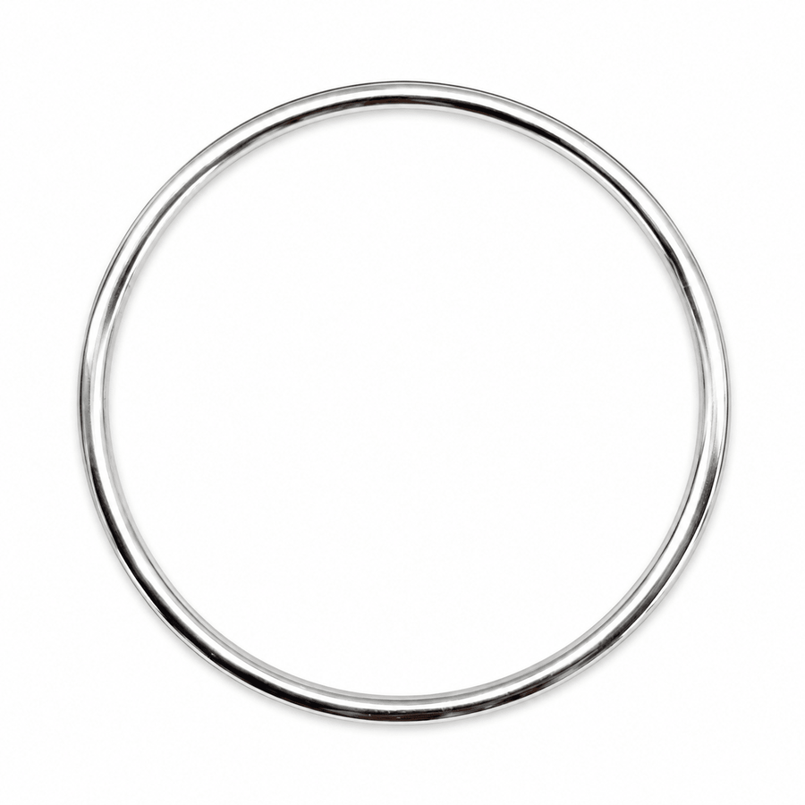 Zeitloser, leichter Armreif aus Silber - Atelier Tibet