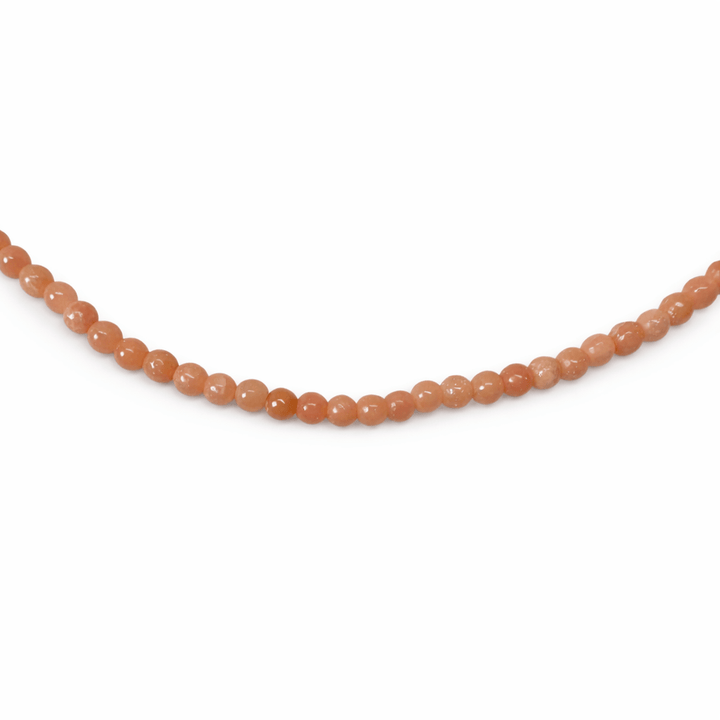 Zierliche rosa Aragonit - Kette - Atelier Tibet