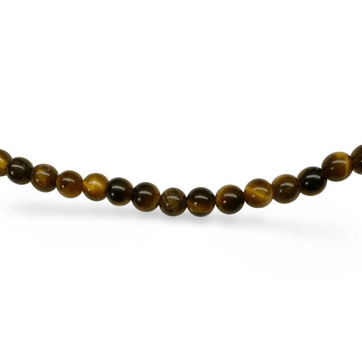 Zierliche Tigerauge - Kette mit vergoldetem Verschluss - Atelier Tibet