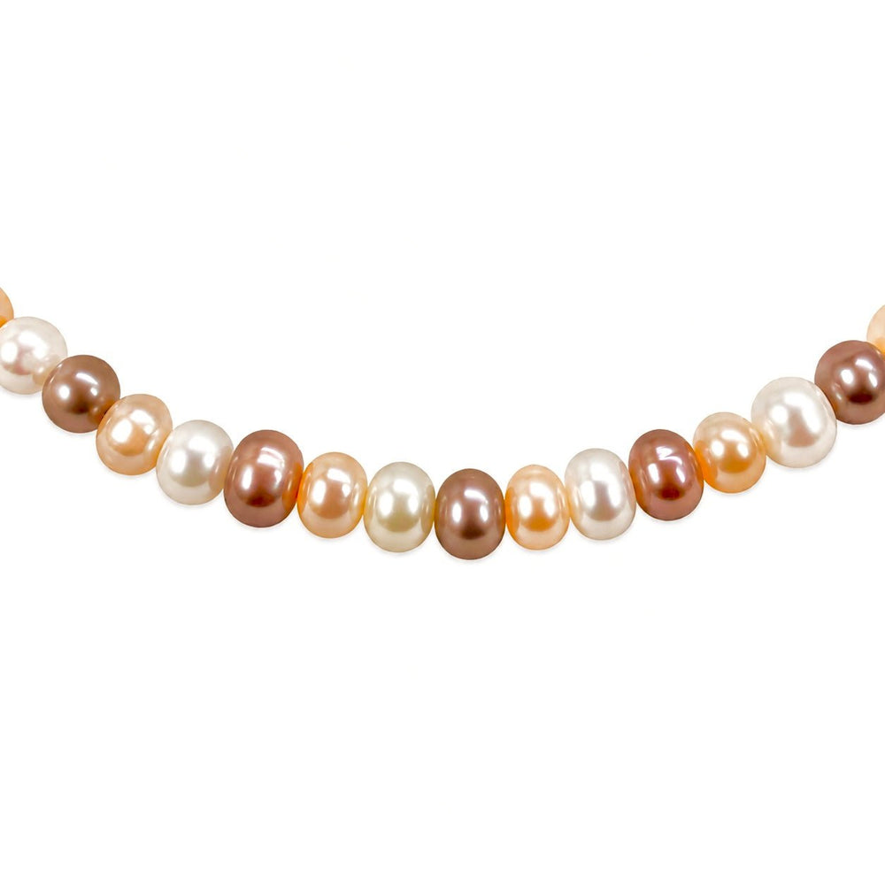 Zierliches Mala-Armband mit gemischten Süsswasserperlen - Atelier Tibet