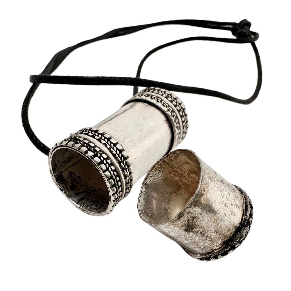 Zylinderförmiger Amulett-Anhänger - Atelier Tibet