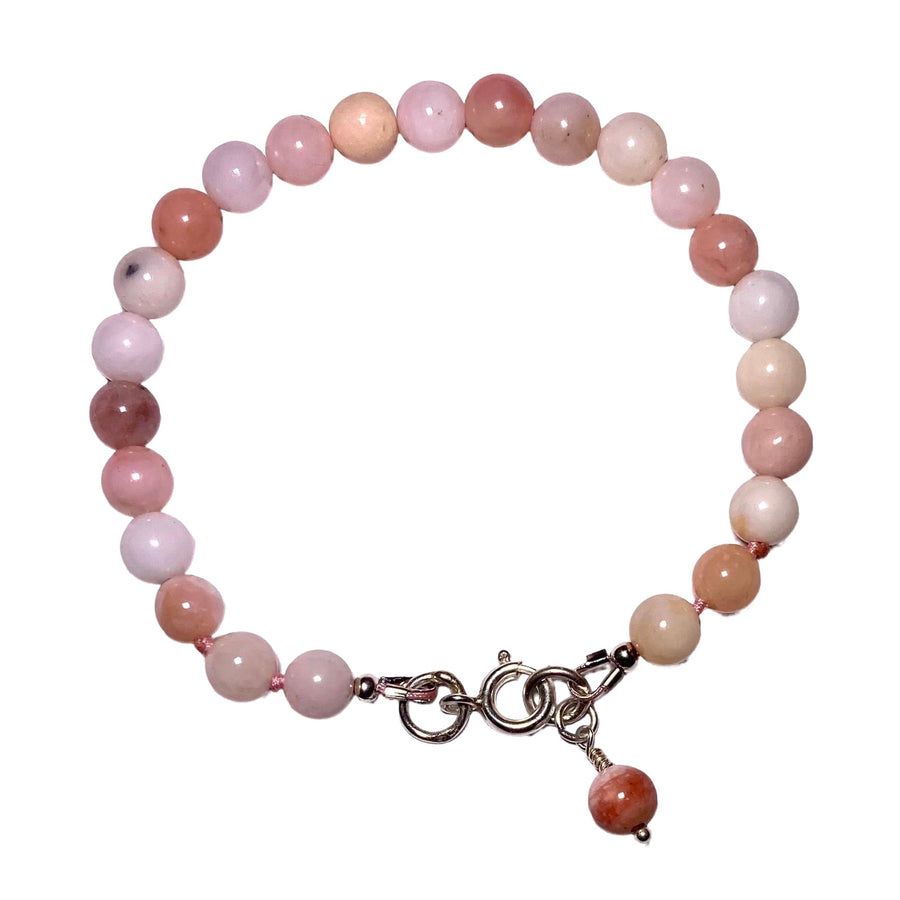 Armband Mala mit Pinkopalperlen - Atelier Tibet