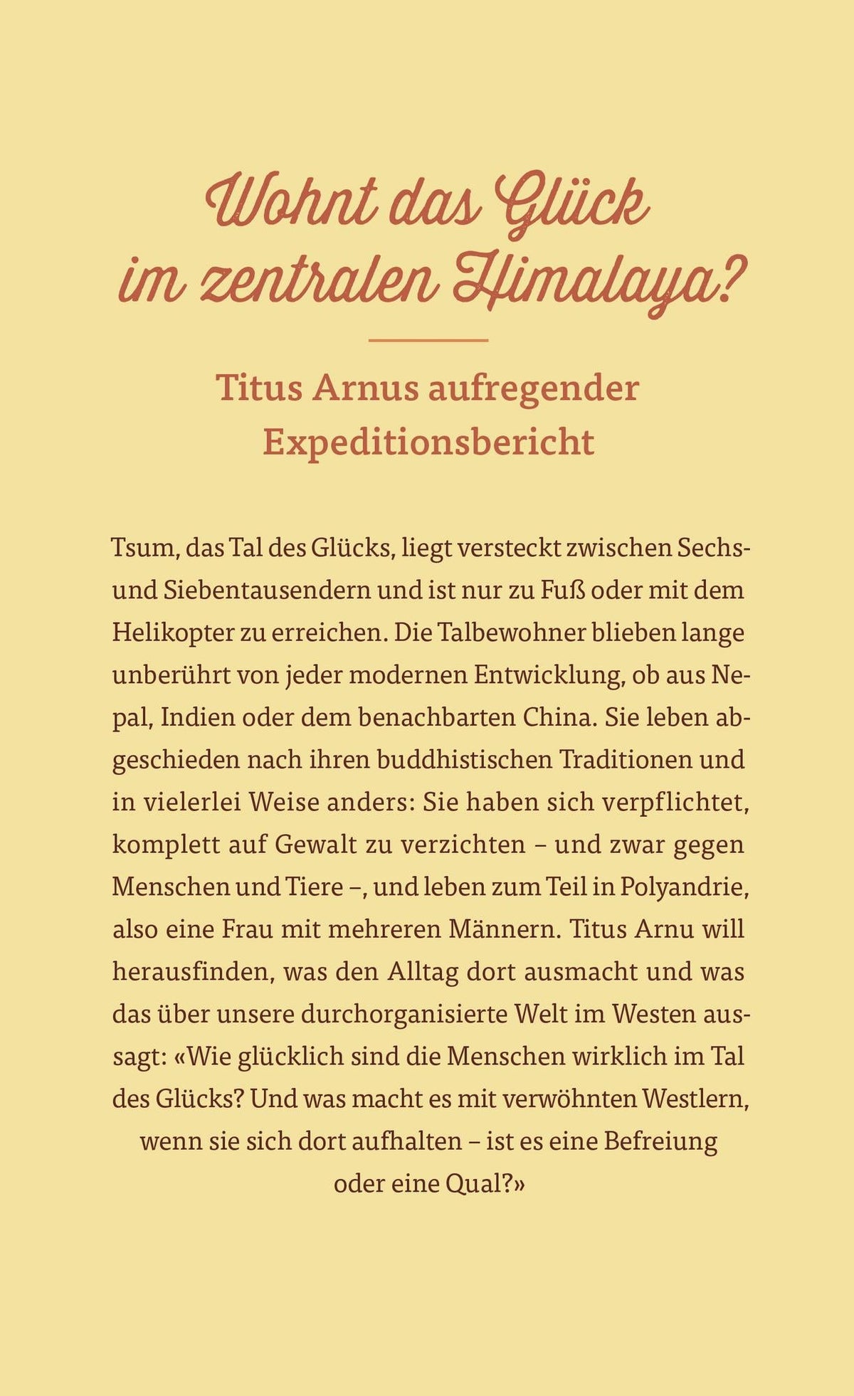 Arnu T: Tsum - eine Himalaya-Expedition in das Tal des Glücks - Atelier Tibet