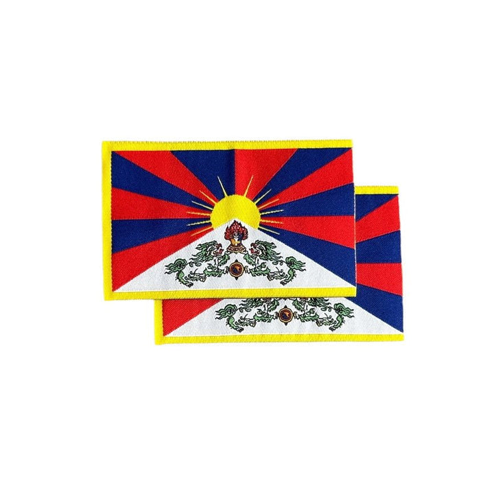 Aufbügel-Patch «Tibetische Flagge», 2er-Set - Atelier Tibet