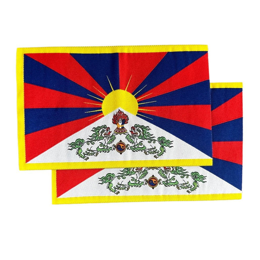 Aufbügel-Patch «Tibetische Flagge», 2er-Set - Atelier Tibet