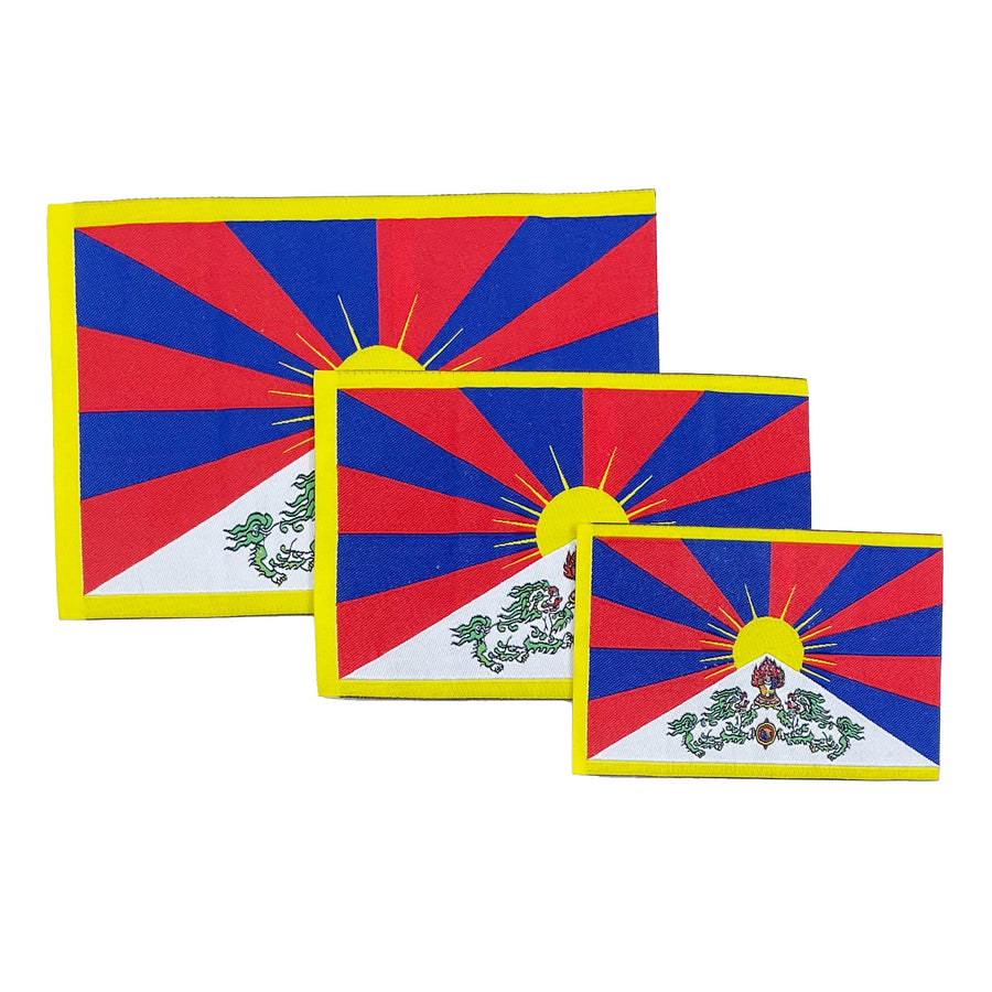 Aufbügel-Patch «Tibetische Flagge», 3er-Set - Atelier Tibet