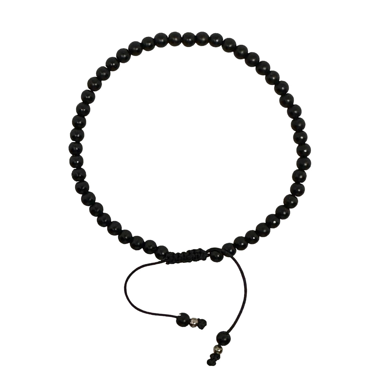 Feine Armband Mala aus Onyx - Atelier Tibet