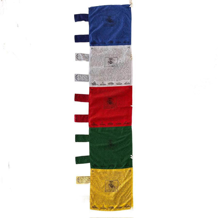 Grosse vertikale Gebetsfahne für Fahnenmast - Atelier Tibet
