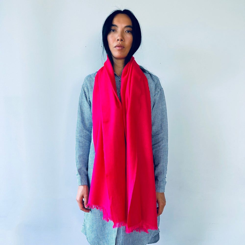 Himalaya-Schal | 100% Yak-Wolle | Pink - Atelier Tibet