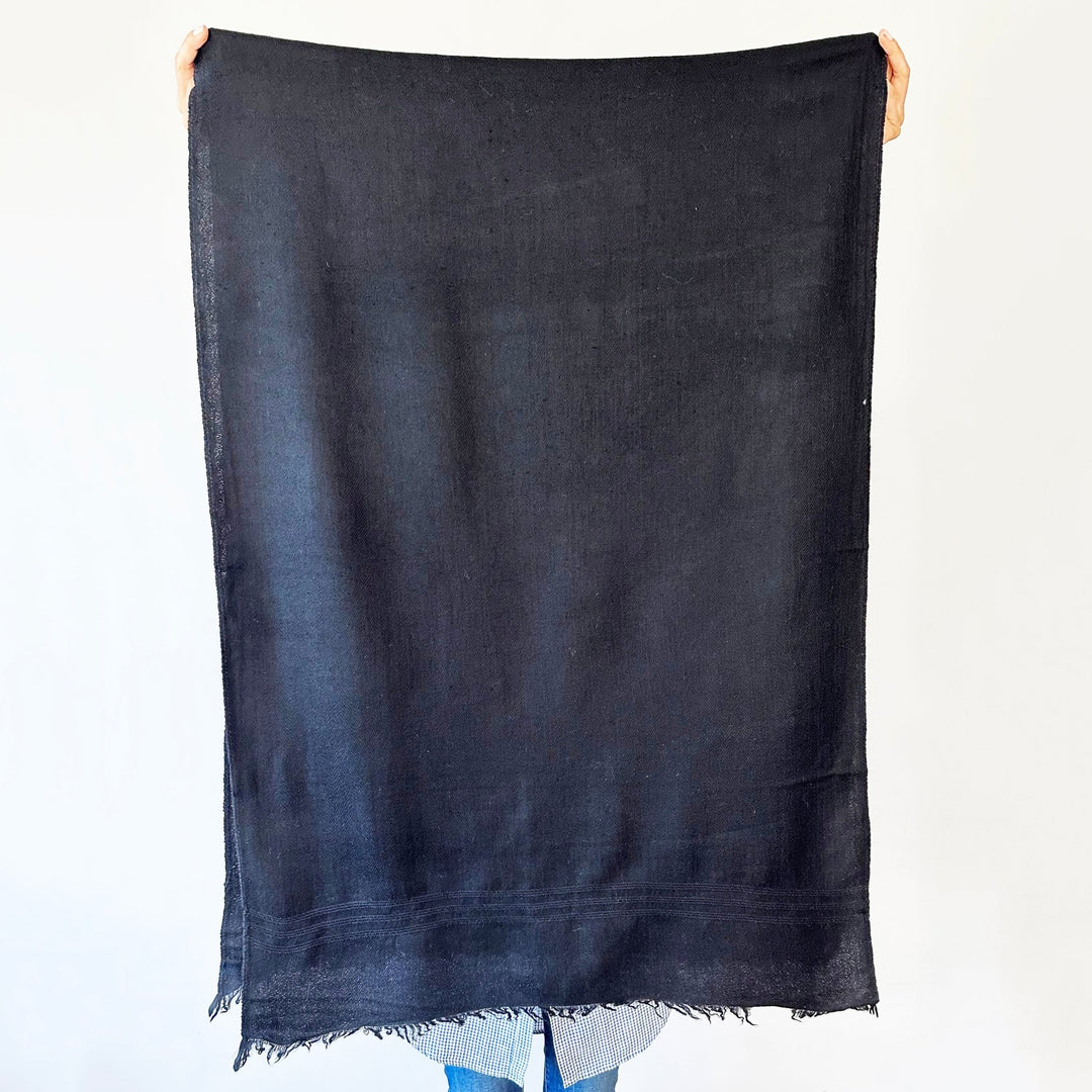 Himalaya-Schal | Pashmina, Wolle | Black - Atelier Tibet