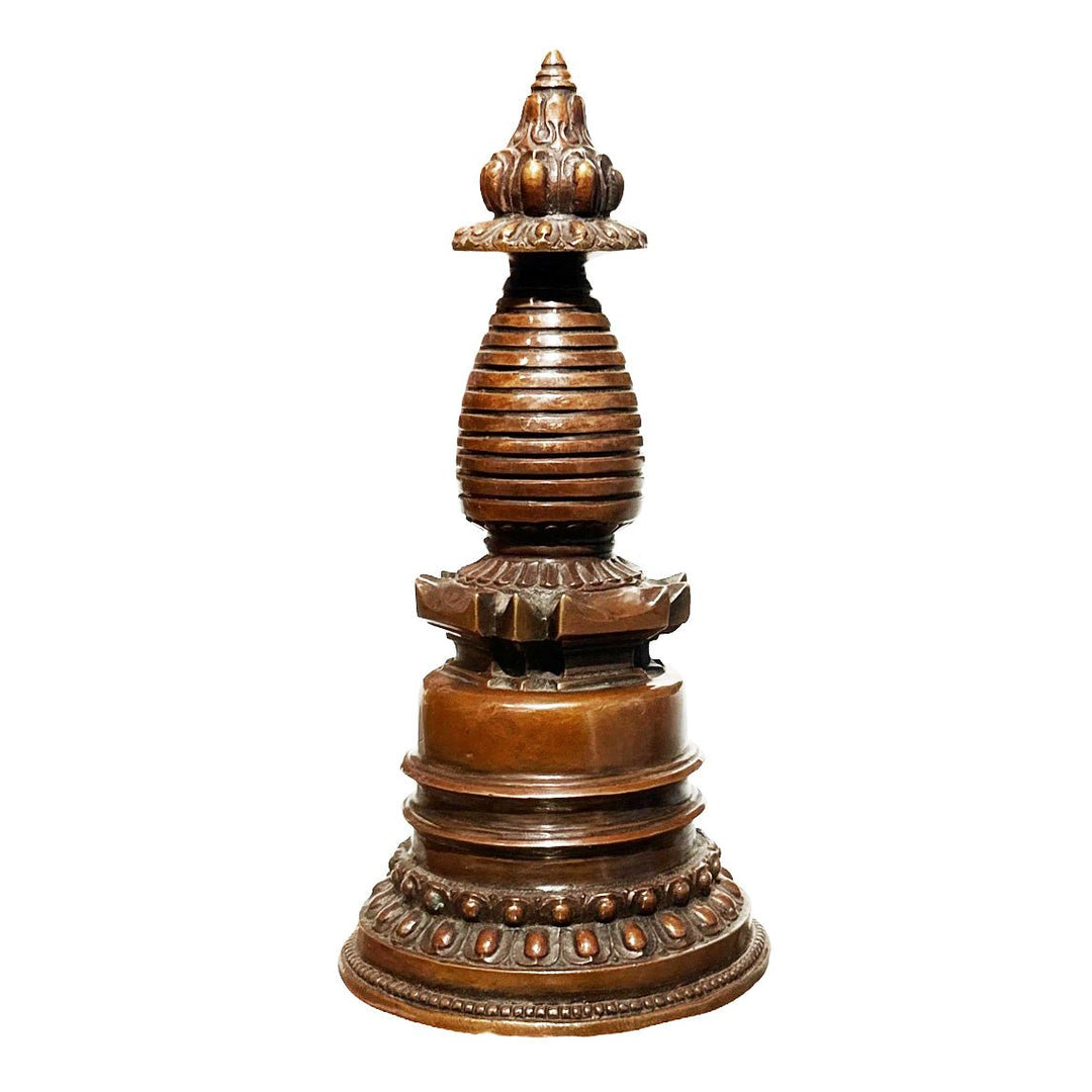 Kadam Stupa aus Kupfer - Atelier Tibet