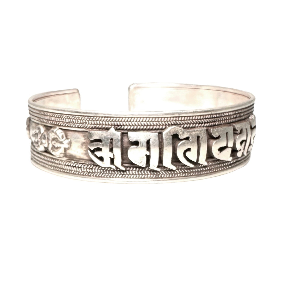 Mantra Silber-Armspange - Atelier Tibet