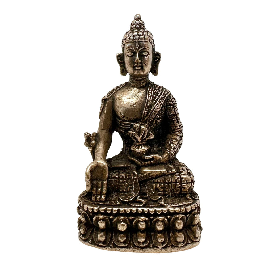 Medizin-Buddha Miniatur-Statue (4.2 cm) - Atelier Tibet