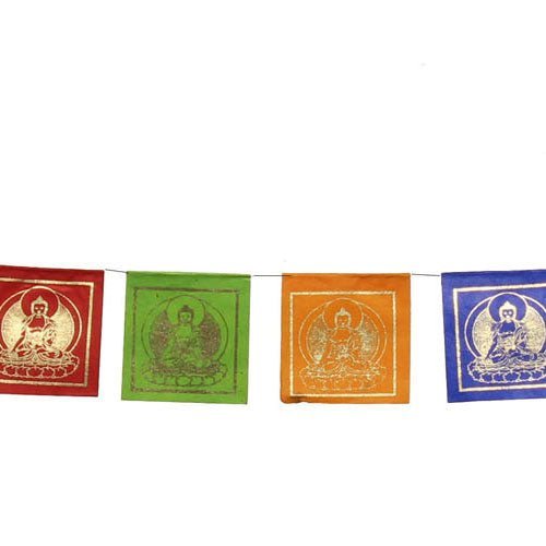 Mini-Papier-Gebetsfahnen «Medizin-Buddha» - Atelier Tibet