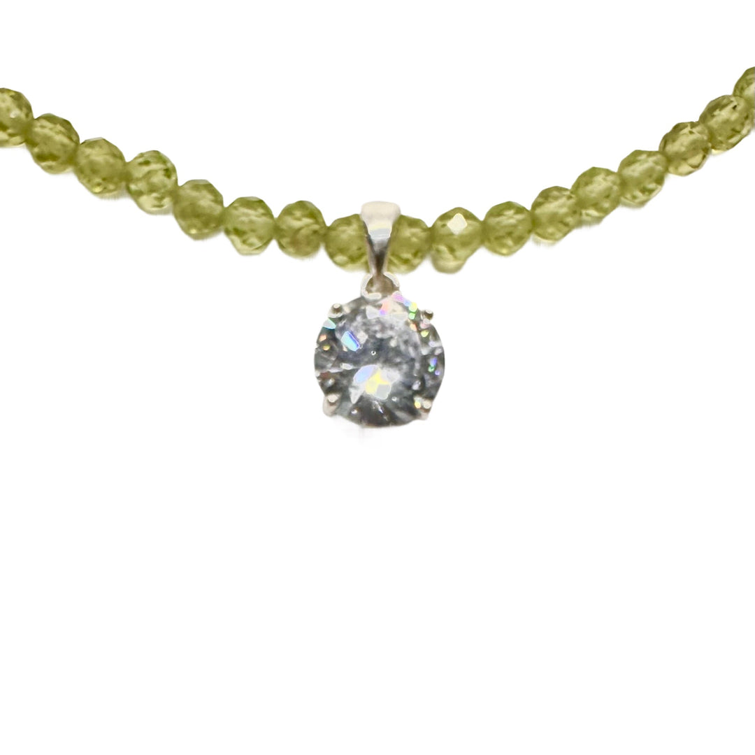 Peridot-Kette mit Anhänger - Atelier Tibet