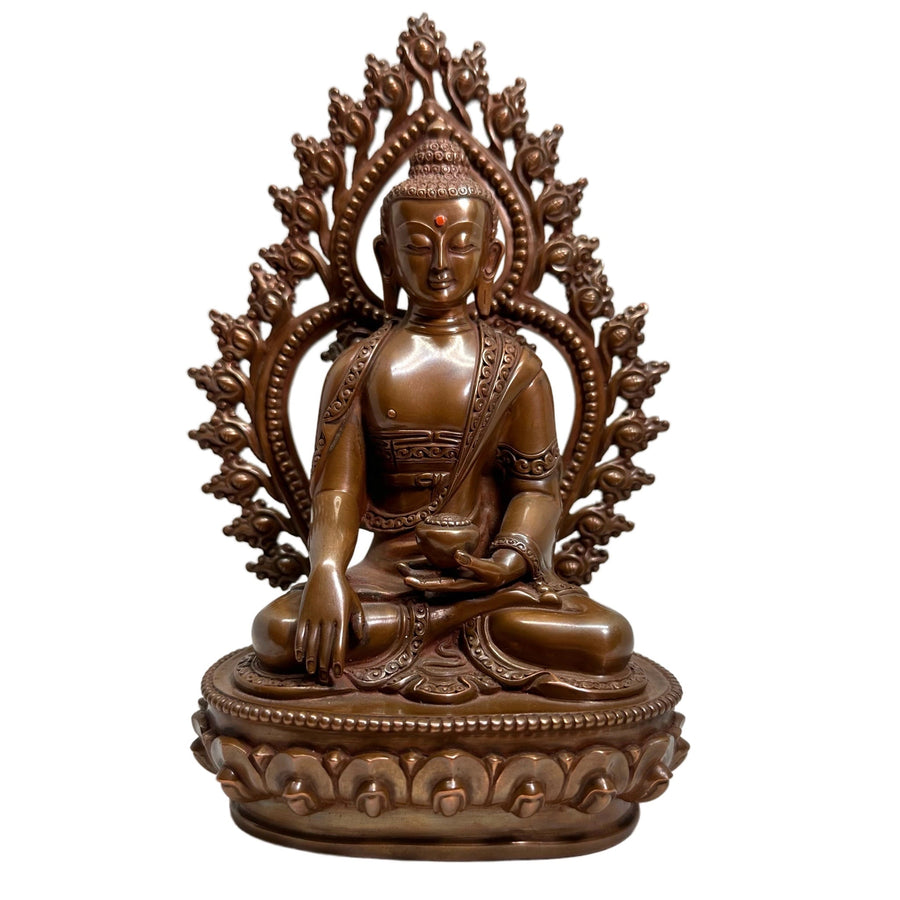Shakyamuni Buddha Statue aus Kupfer - Atelier Tibet