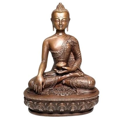 Shakyamuni Buddha Statue aus Kupfer - Atelier Tibet