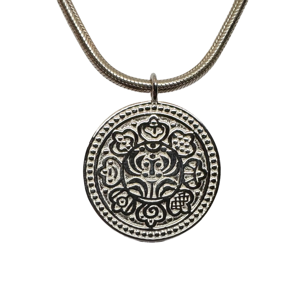 Silber-Anhänger «Tangka Münze» - Atelier Tibet