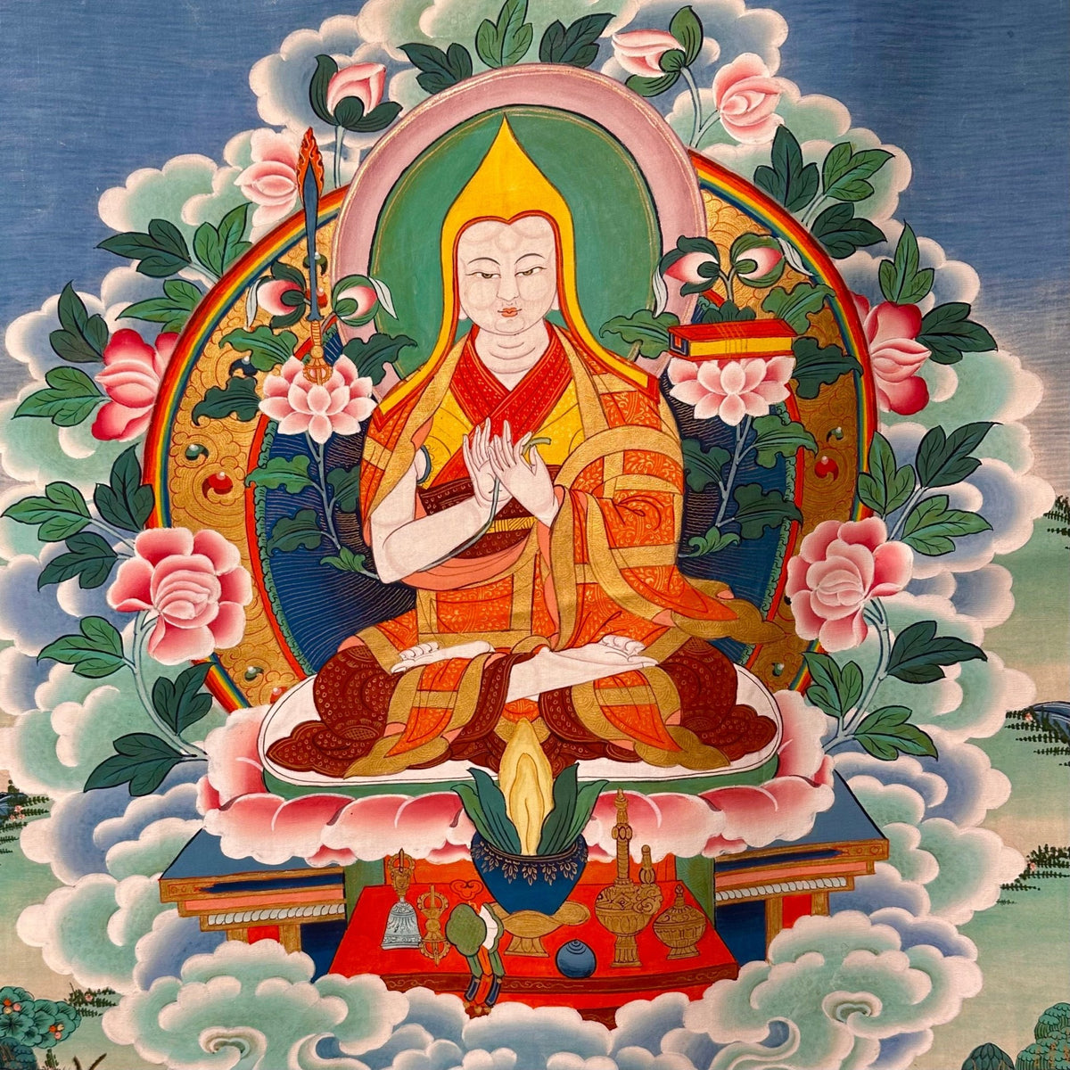Thangka 'Je Tsongkhapa', ca. 1960er Jahre - Atelier Tibet
