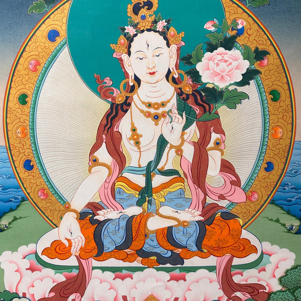 Thangka «Weisse Tara» - Atelier Tibet
